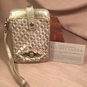 Elliott Lucca NWOT leather phone case/wristlet